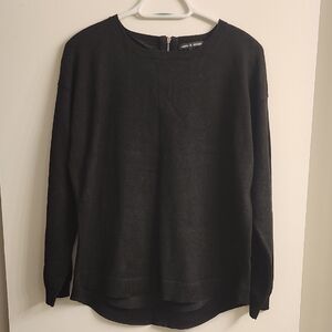 Cable & Gauge Charcoal Knit Top